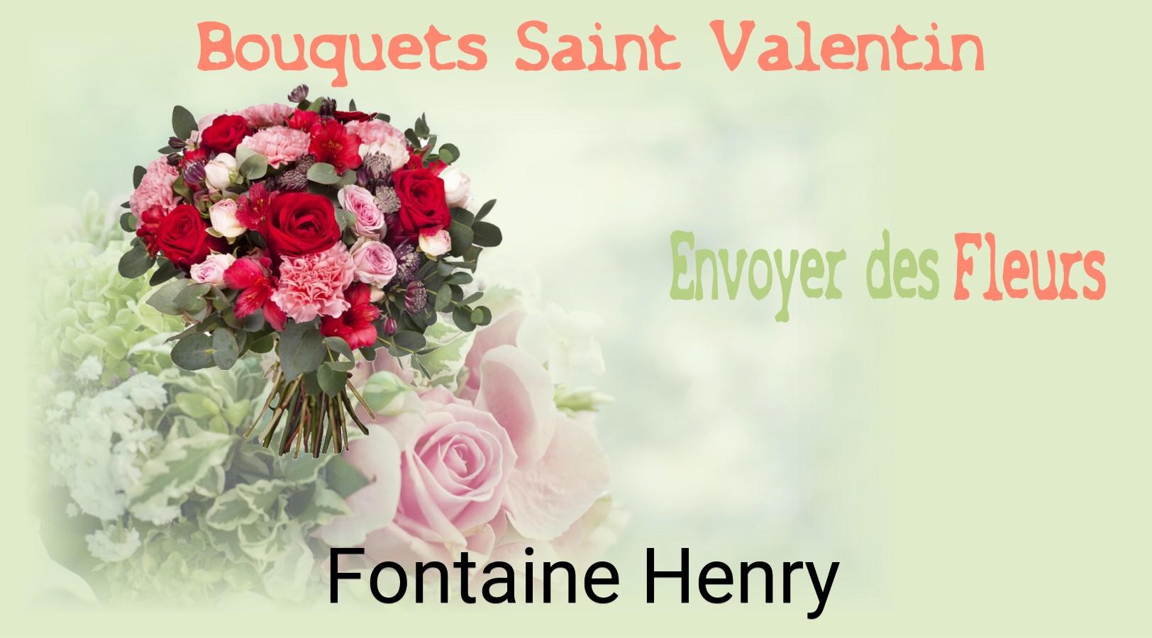 Roses de Saint-Valentin livrées à Fontaine-Henry